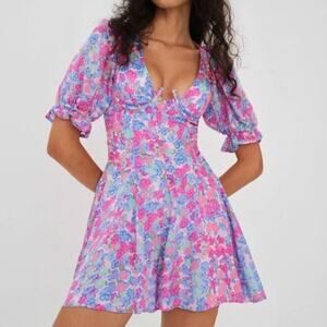 For Love & Lemons Angie Mini Dress Sz L NEW